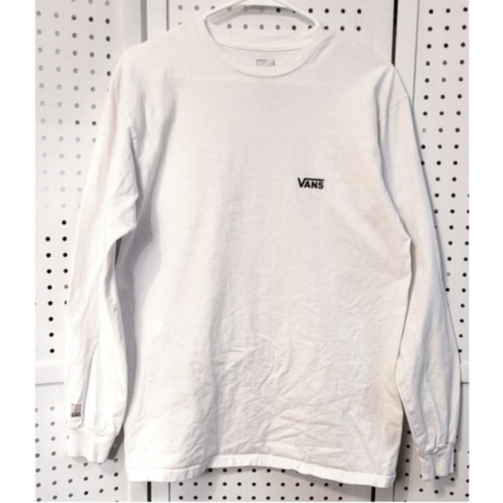 Vans Marvel Heroes Long Sleeve White T Shirt Men’s Medium Classic Fit Skater